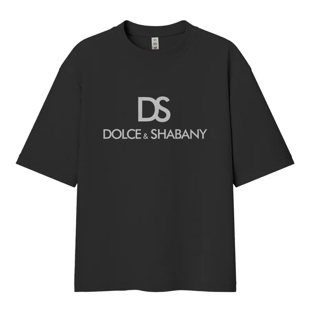 Футболка унисекс "Dolce & Shabany", XS-S, х/б, оверсайз, черный