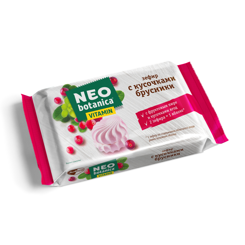 Зефир "Neo-botanica VITAMIN", с кусочками брусники, 250 г