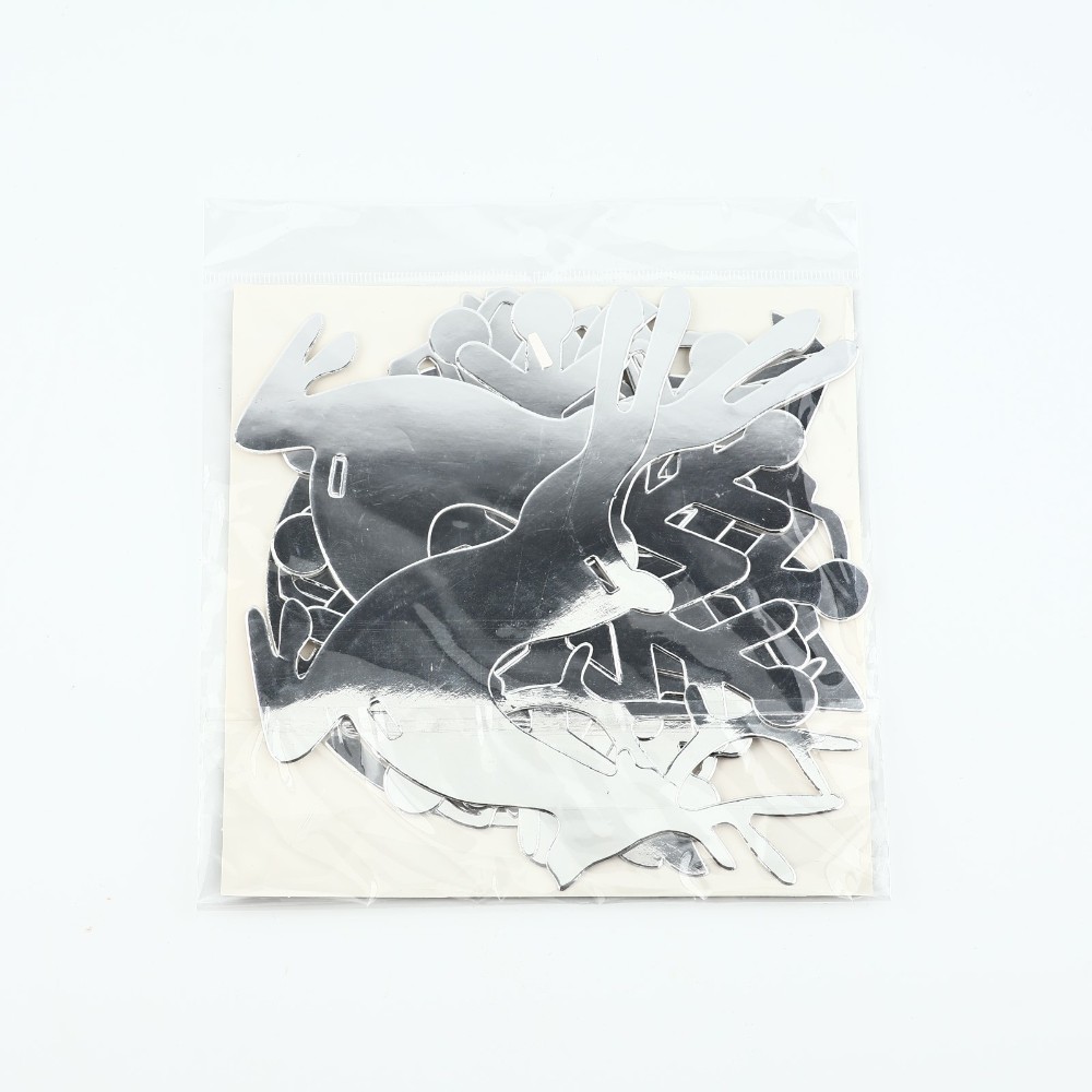 Гирлянда бумажная "Новогодняя", серебристый - 4