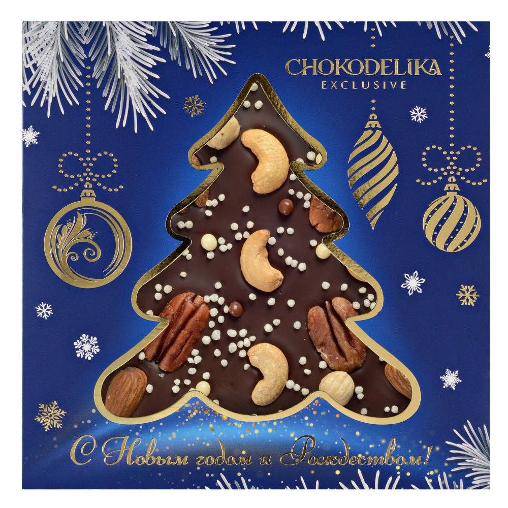 Шоколад темный "Космический сюрприз", 150 г, новогодняя упаковка