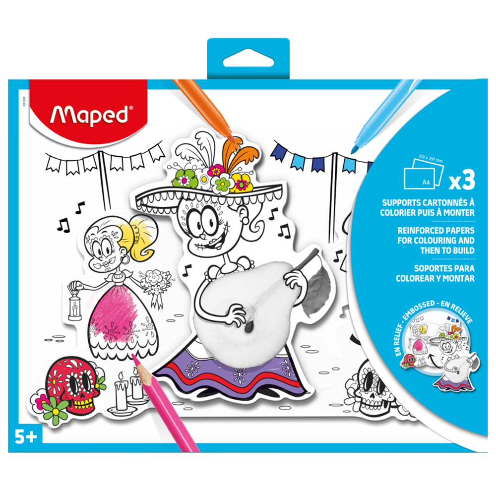 Набор для творчества Maped "Creative”: раскраска с наклейками - 4