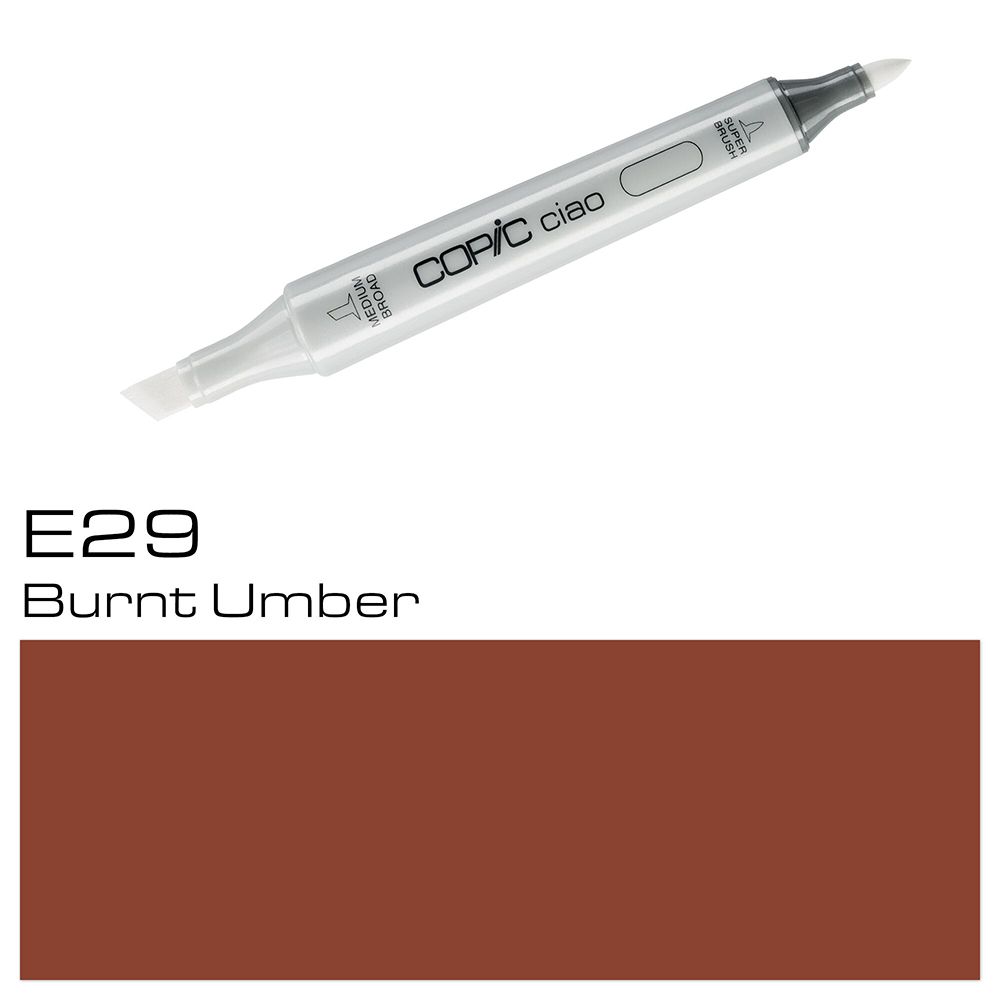 Маркер перманентный "Copic ciao" E-29, жженая умбра