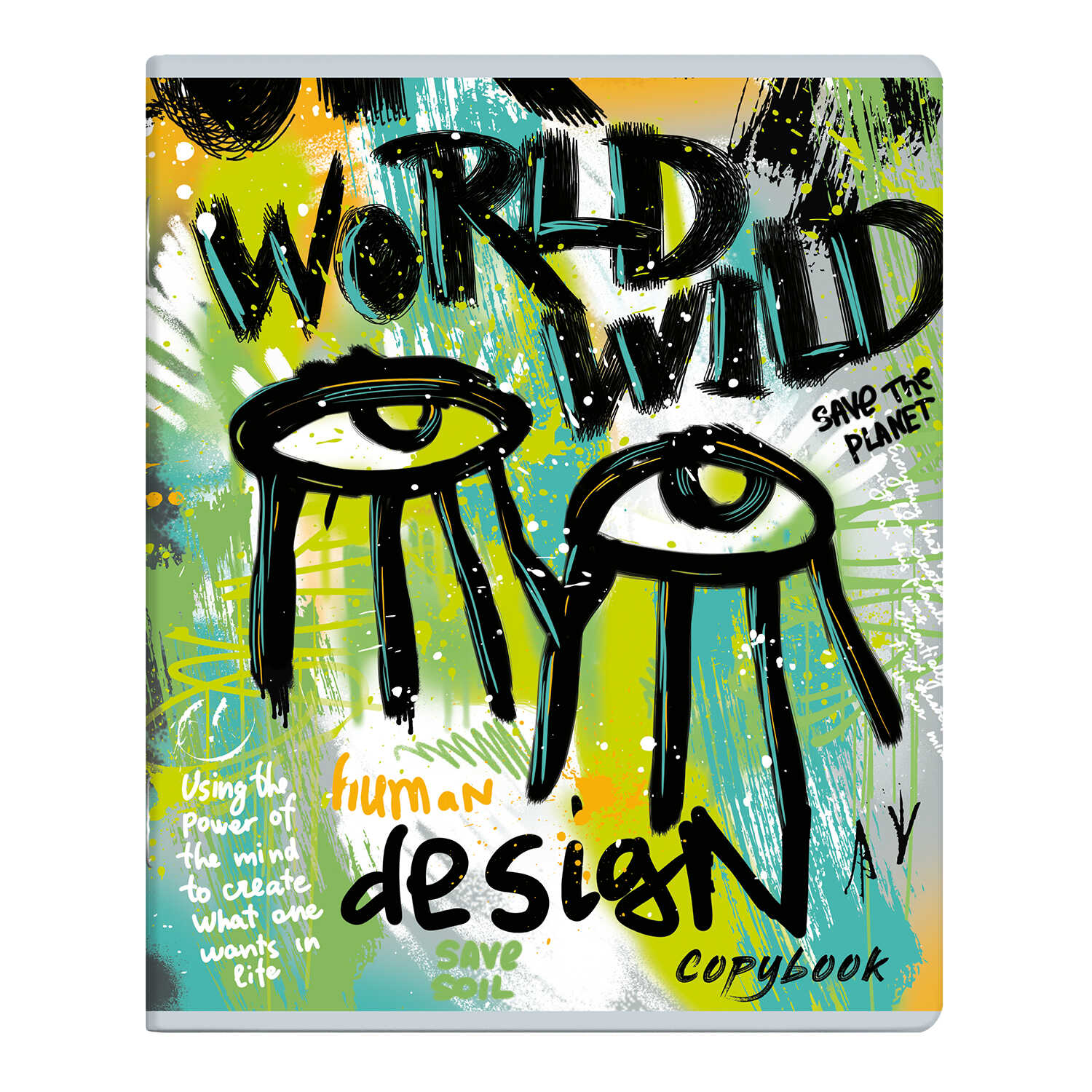 Тетрадь Феникс+ "Настенная живопись" А5+, 96 листов, клетка, ассорти - 4