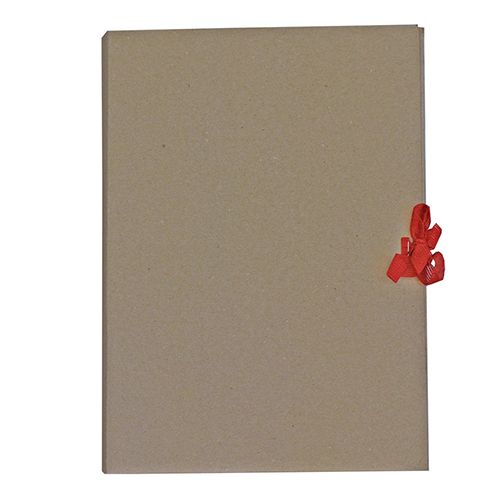 Папка-скоросшиватель с завязками, 50 мм, 4 завязки, крафт