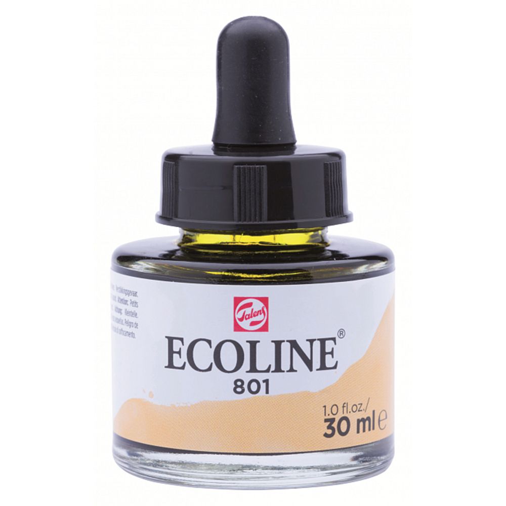 Жидкая акварель "ECOLINE", 801 золото, 30 мл