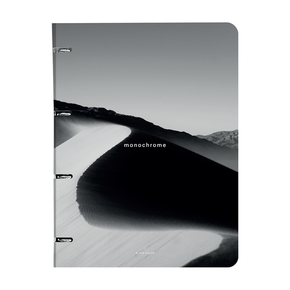 Тетрадь "Dune дюна", A4, 120 листов, клетка, на кольцах, черный