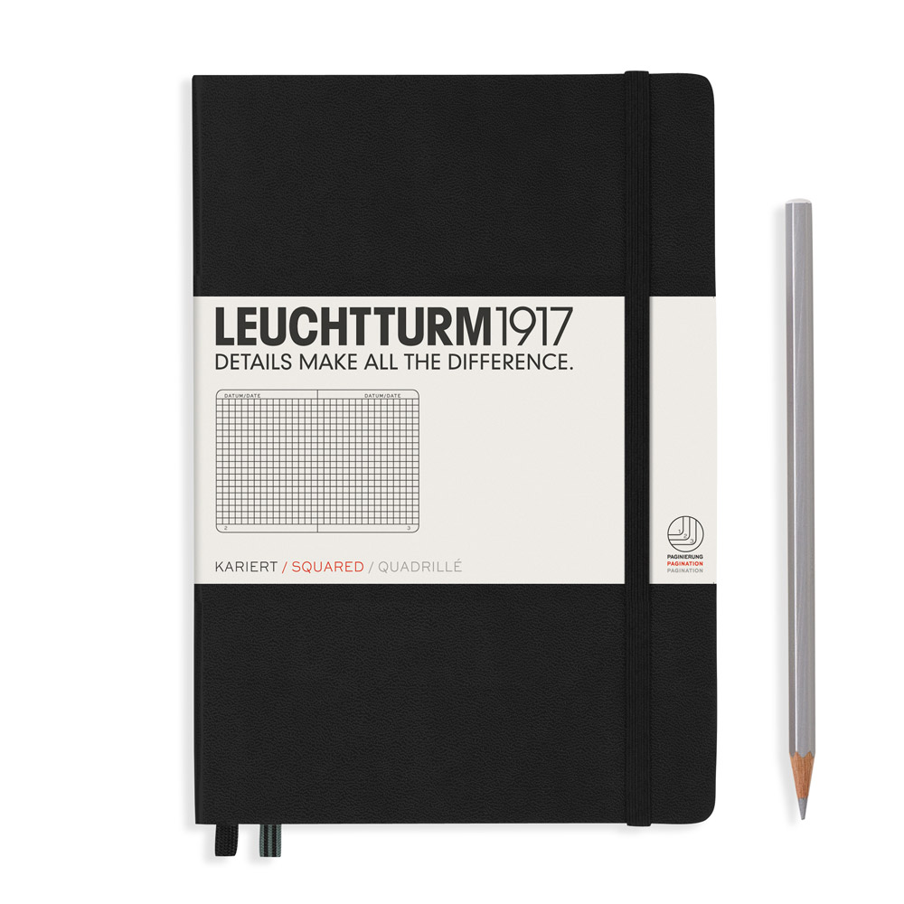 Блокнот "Leuchtturm1917. Classic", А5, 125 листов, клетка, черный