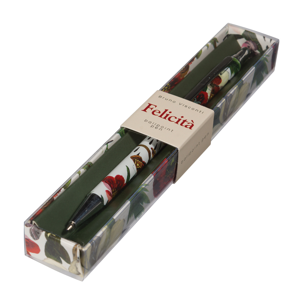 Ручка шариковая автоматическая "Felicita. Пионы", 0.7 мм, стерж. синий - 2
