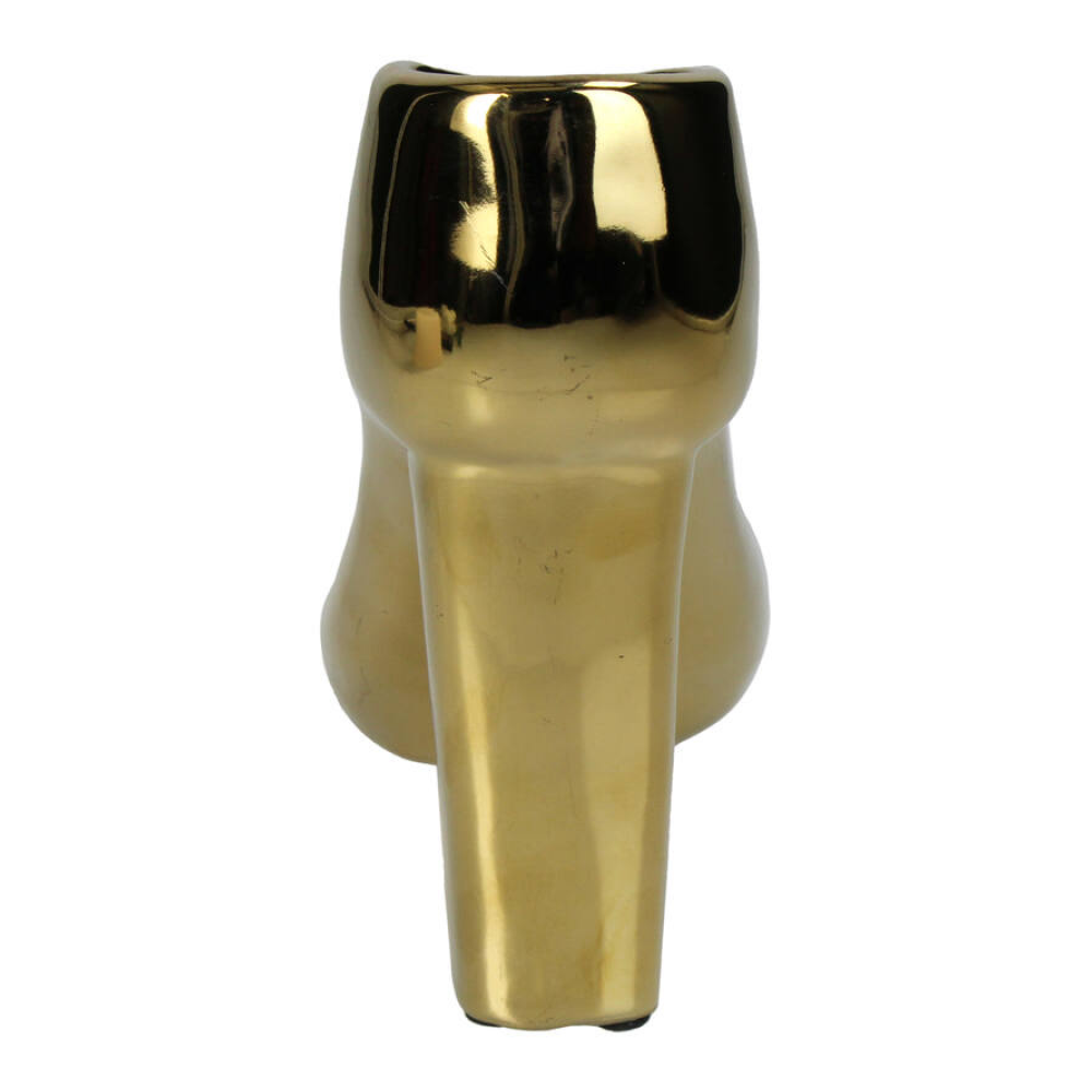 Ваза "Shoe", керамическая, золотой - 3