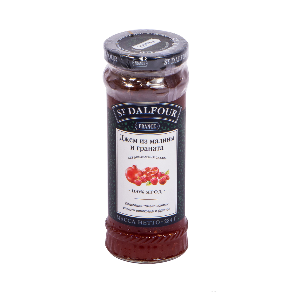 Джем "St. Dalfour" 284 гр., малина и гранат