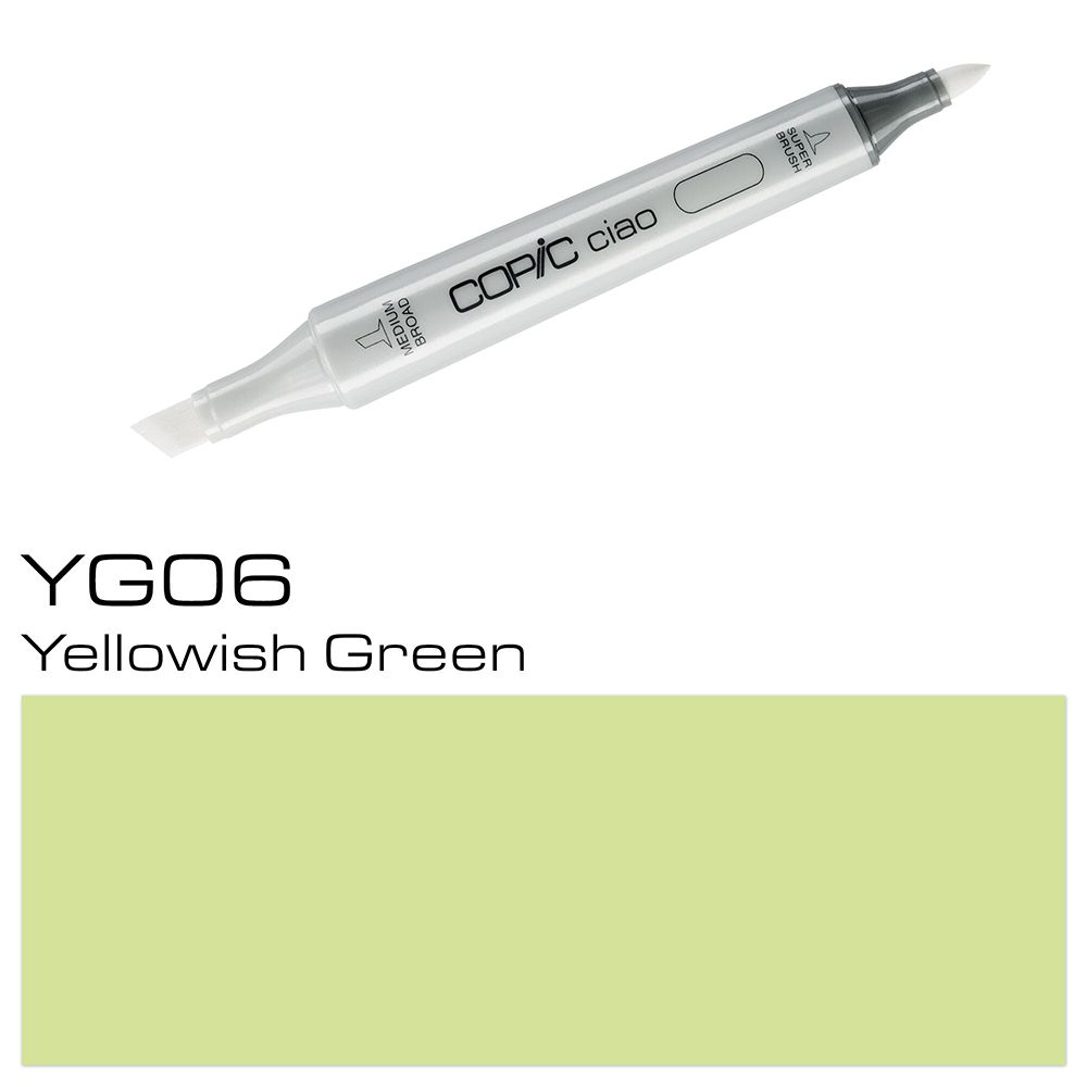 Маркер перманентный "Copic ciao", YG-06 желтовато-зеленый