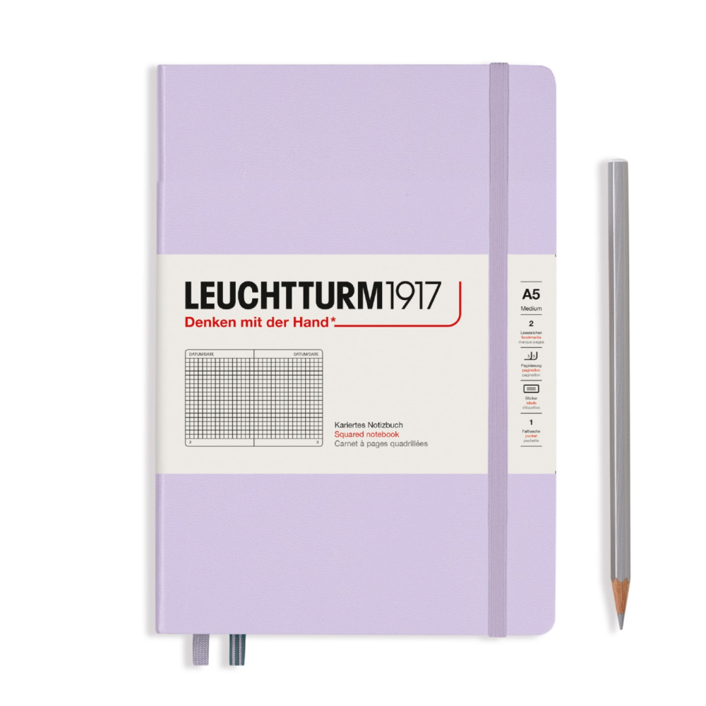 Блокнот "Leuchtturm1917. Classic", А5, 251 листов, клетка, сиреневый