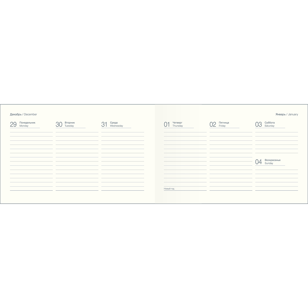 Еженедельник датированный "Poesy" на 2026 год, А6, 128 страниц, зеленый