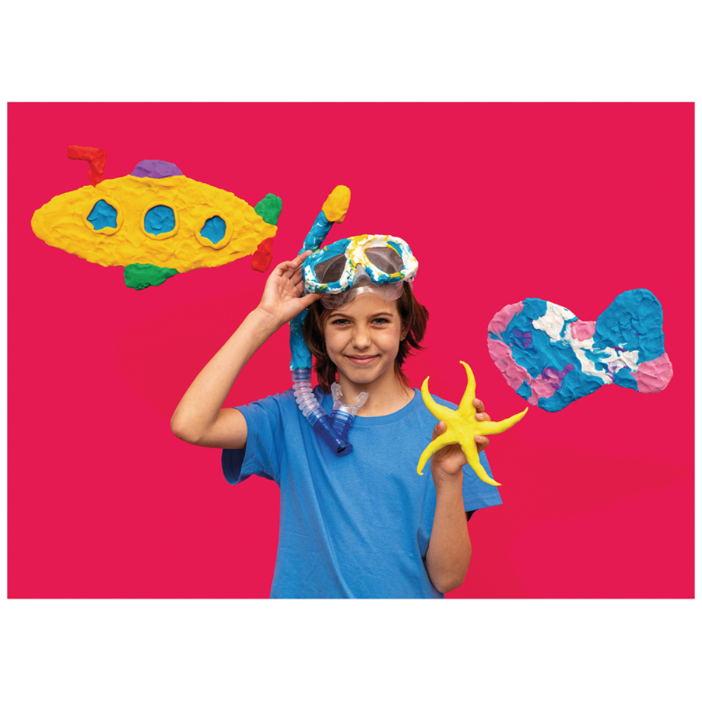 Пластилин для детской лепки "JOVI", 6 цветов, растительный - 5