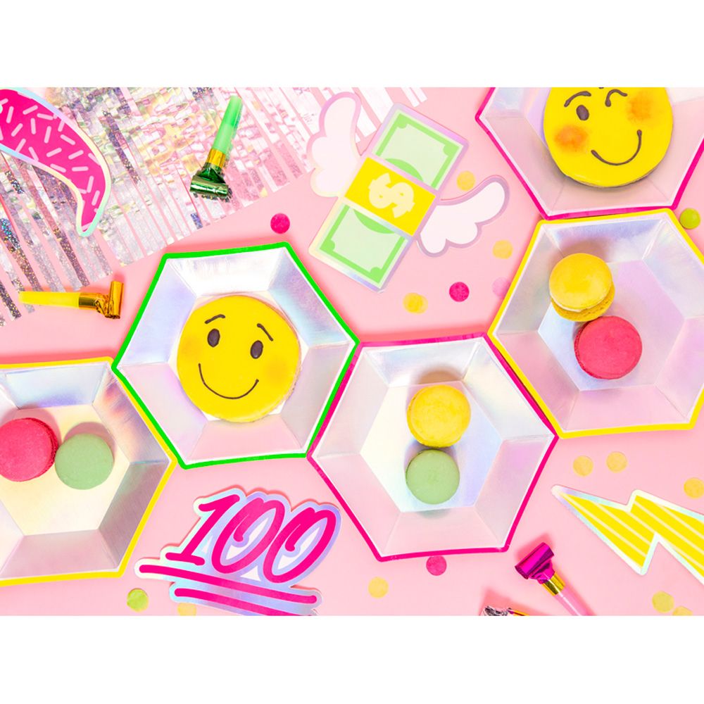 Тарелка бумажная "TPP29", 20 см, 6 шт, ассорти - 4