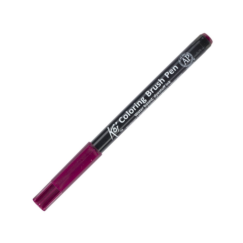 Маркер акварельный "Koi Color Brush", бургунди