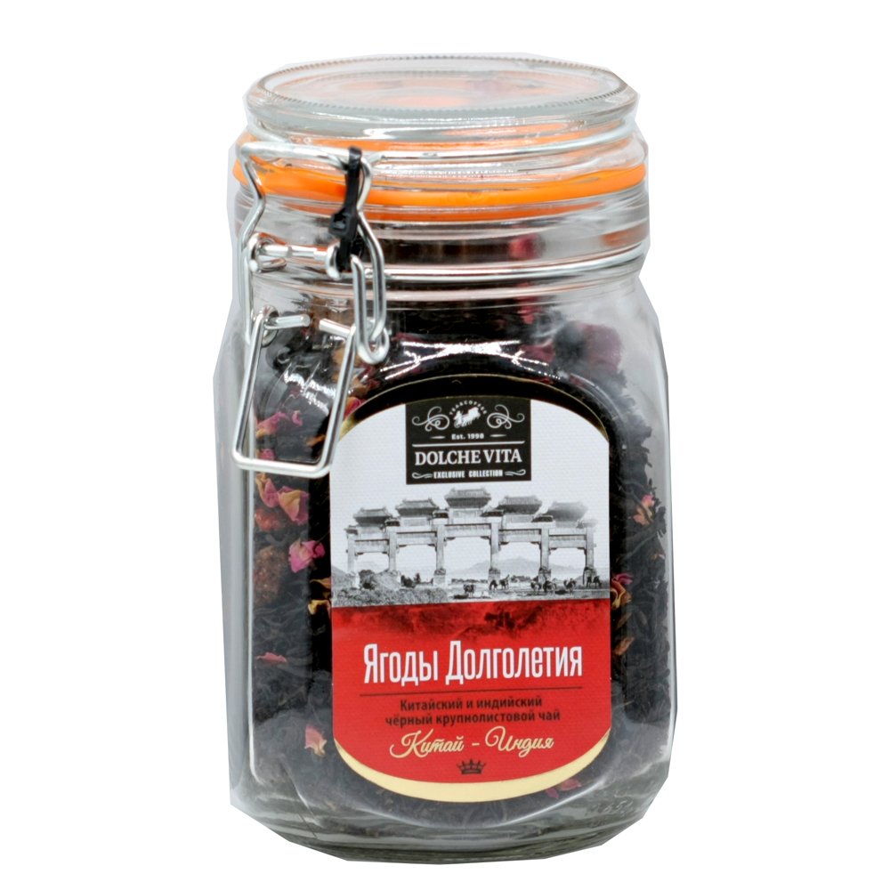 Чай Dolche vita "Ягоды Долголетия", 125 г, черный