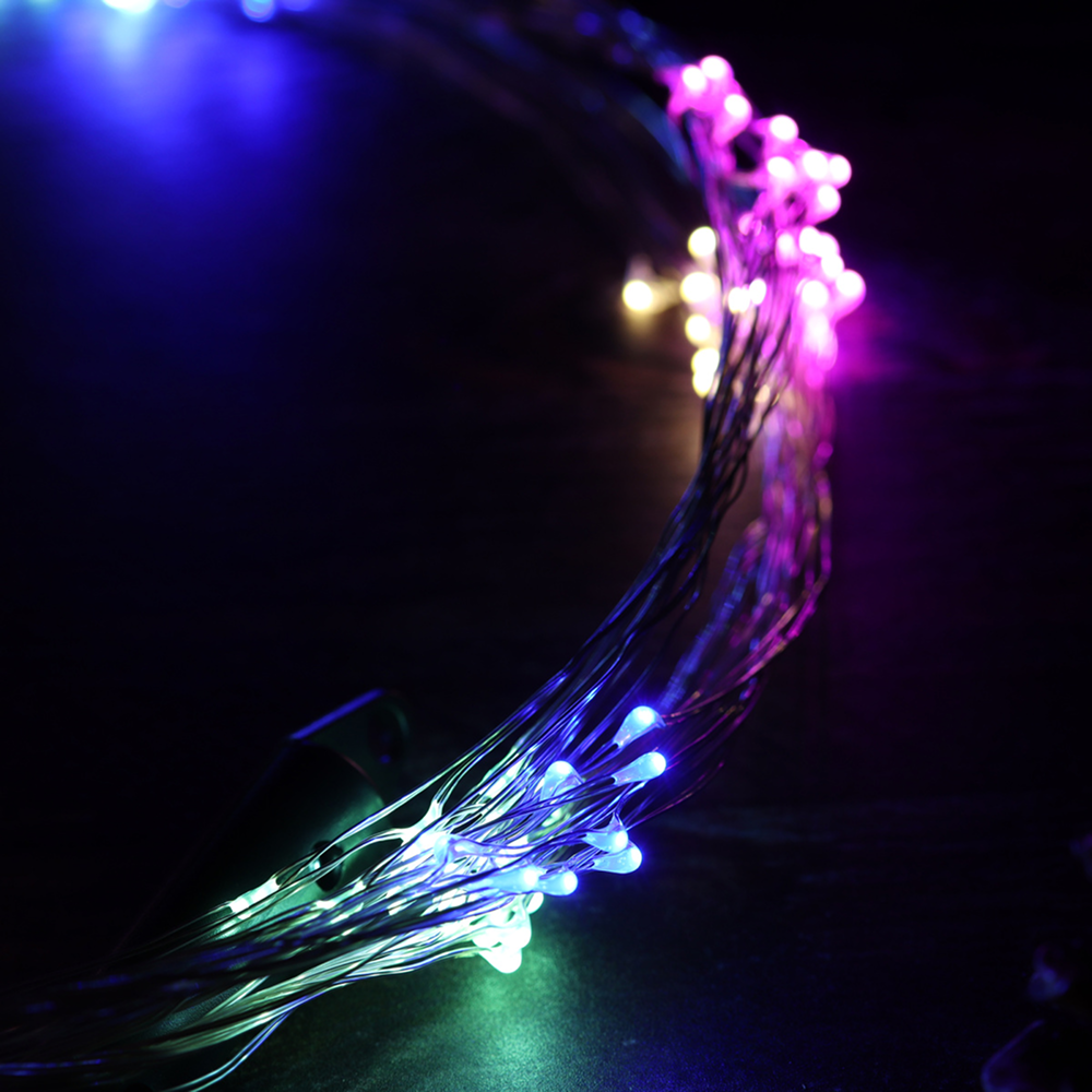 Гирлянда электрическая LED "Нить. Хвост Роса", мультиколор - 4