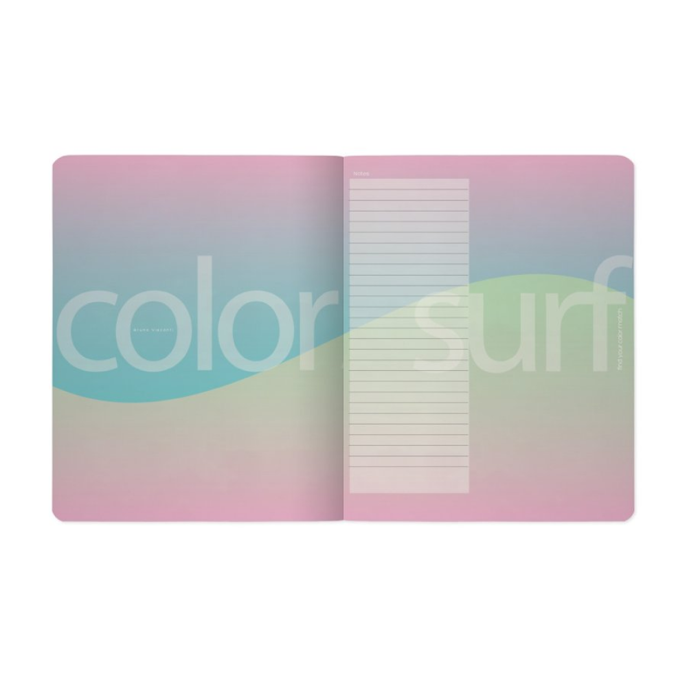 Тетрадь "Color surf", A5, 48 листов, клетка, скоба сбоку, ассорти - 9