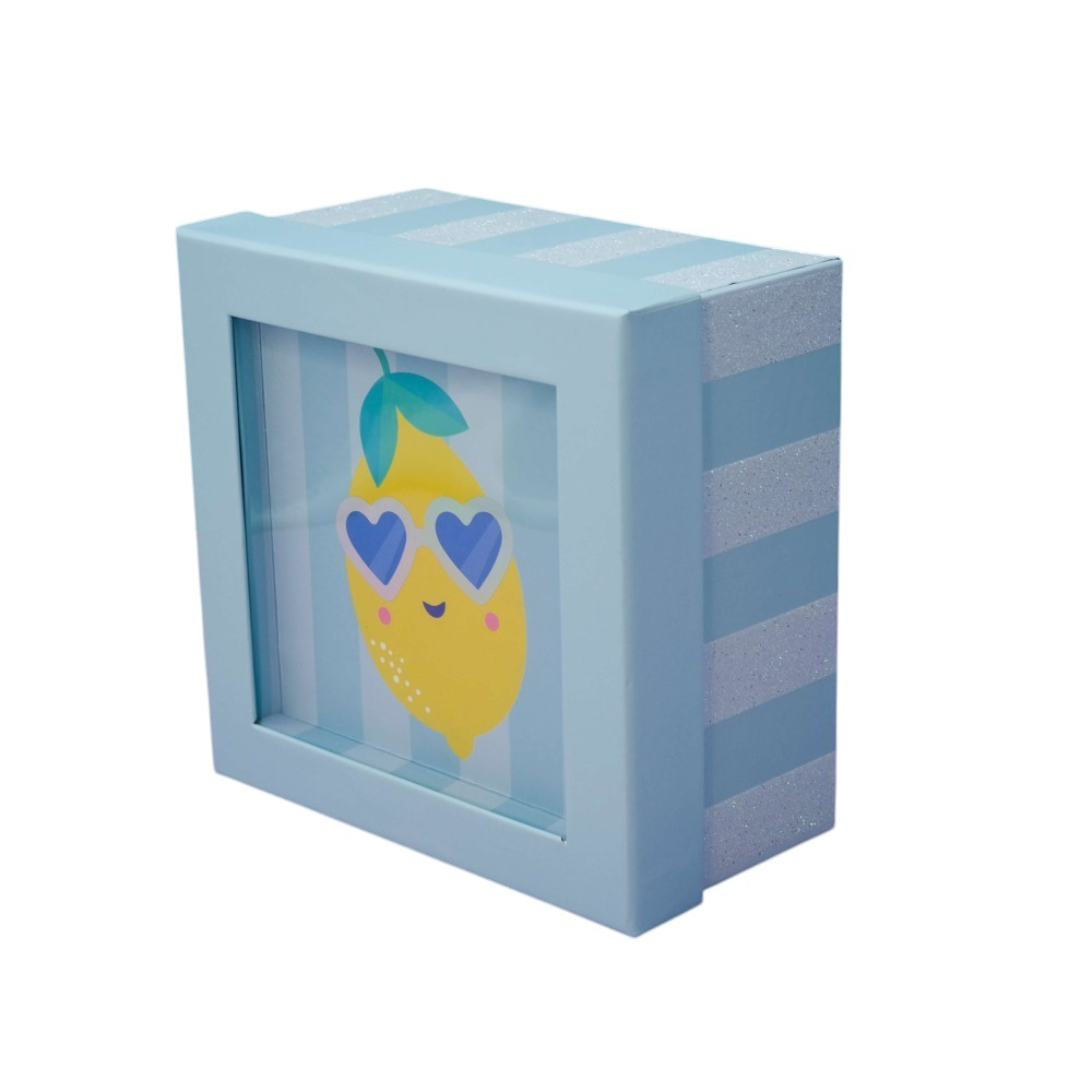 Коробка подарочная "Lemon glass", 15х15х6.5 см