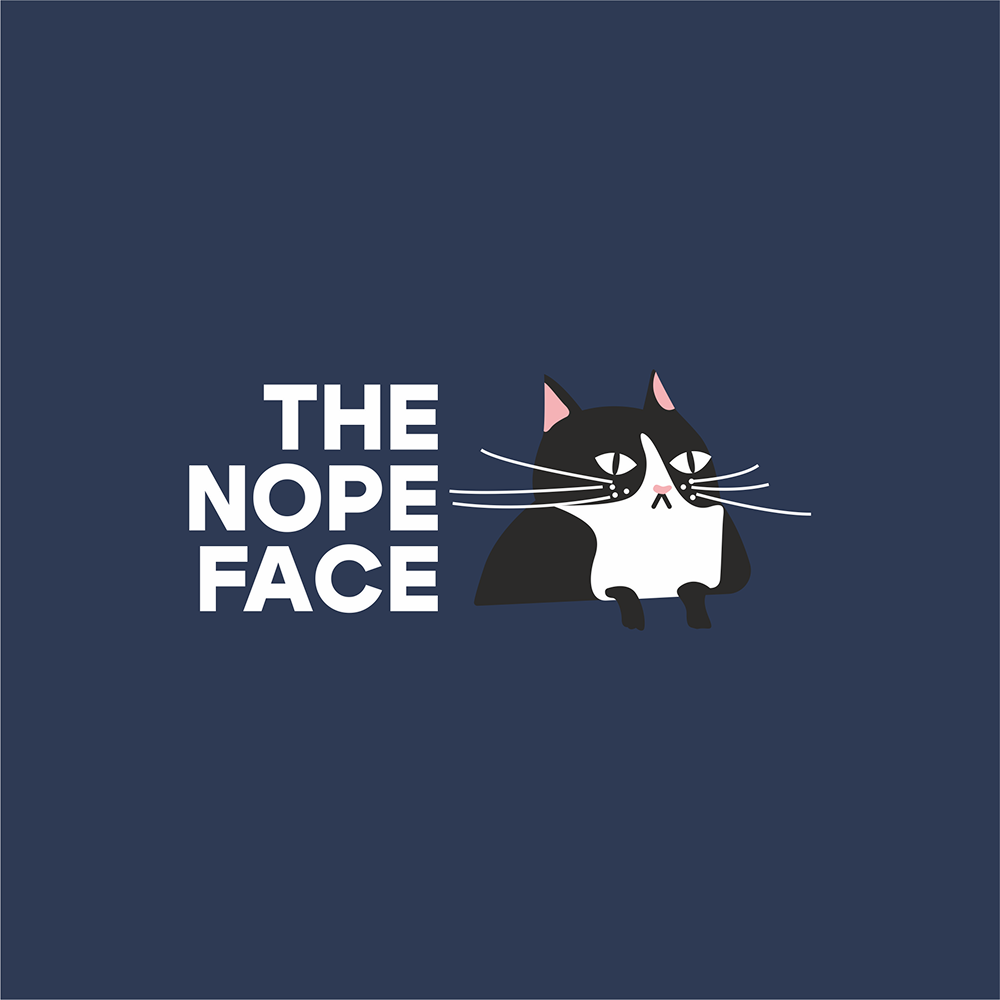 Блокнот «The nope face» из моющегося крафта, А5, темно-синий - 3