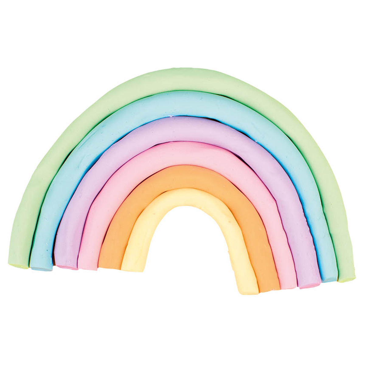 Пластилин для детской лепки "JOVI", 6 цветов, пастель, растительный - 6