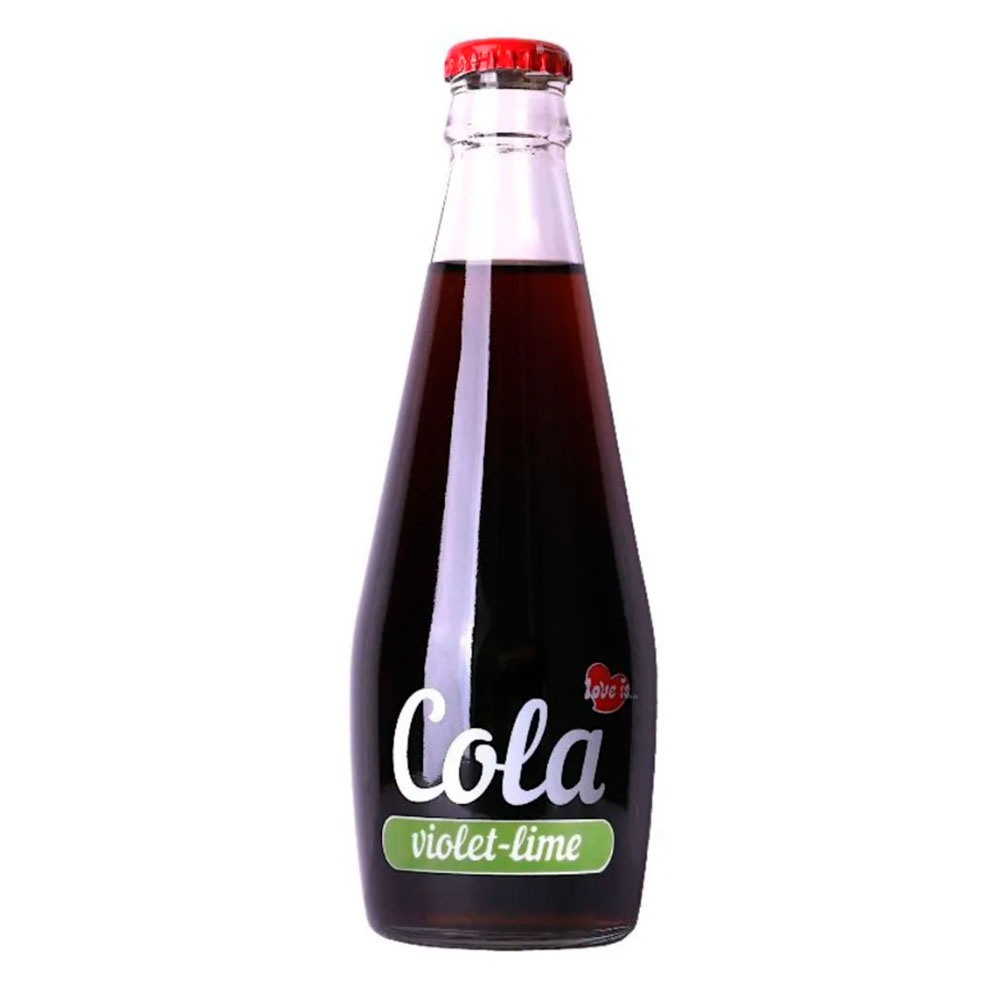 Напиток "Love is...cola", 0.3 л, со вкусом фиалки и лайма