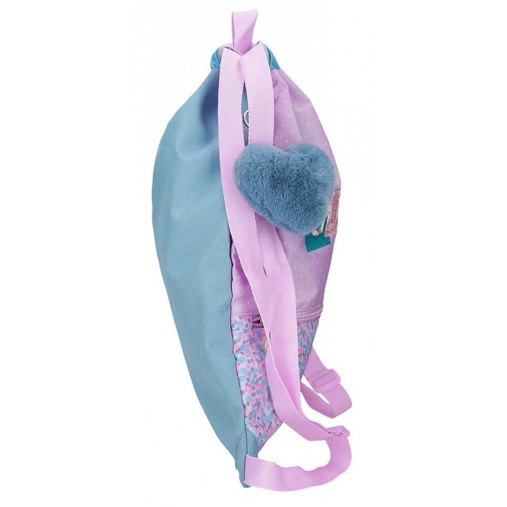 Мешок для обуви "Cute girl", фиолетовый - 3