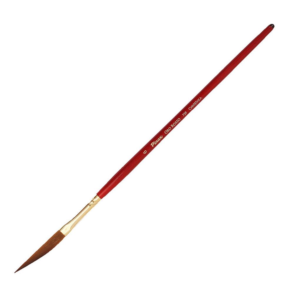 Кисть для рисования "Pinax ORO ROSSO", синтетика, даггер лайнер, №6