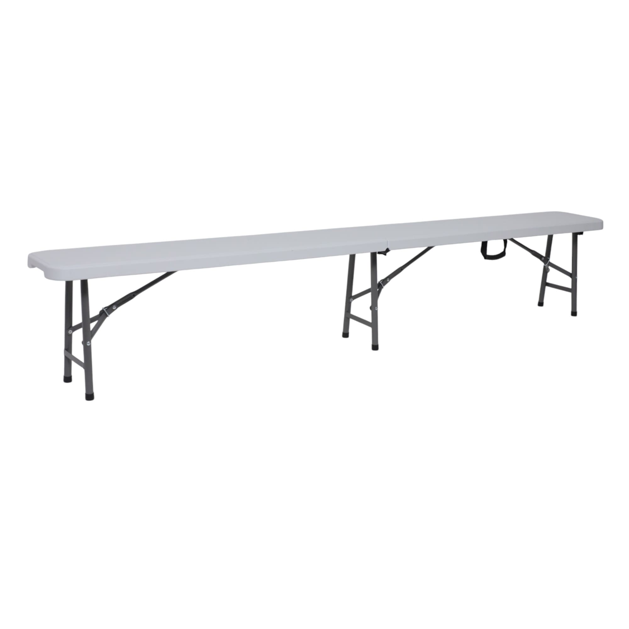 Скамья складная Bench AKS тип 2, 2400х300х430 мм, белый