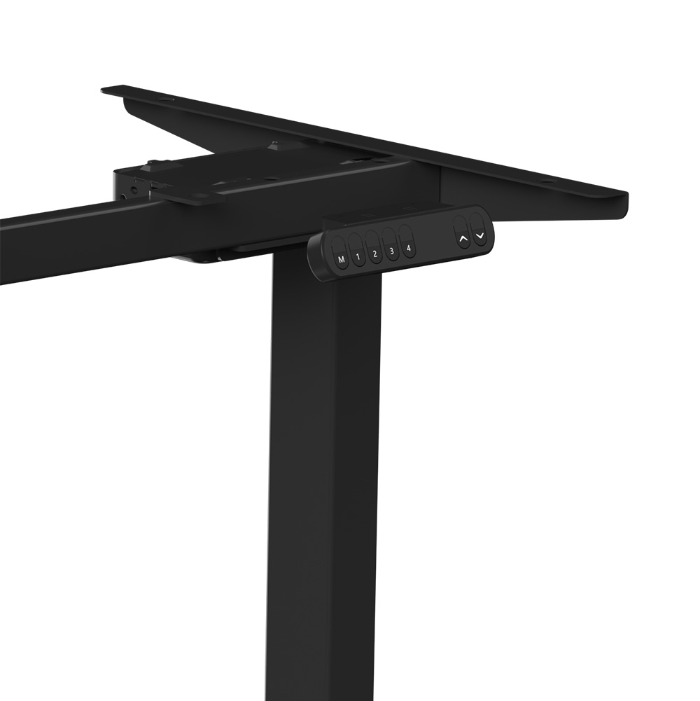 Стол с электроприводом WellDesk Prime 1300x675х18 черный/акация лэйкленд (9191461+9072453) - 6