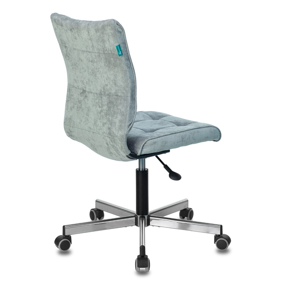 Кресло для персонала "Бюрократ СH-330M/LT", ткань, металл, серо-голубой - 5