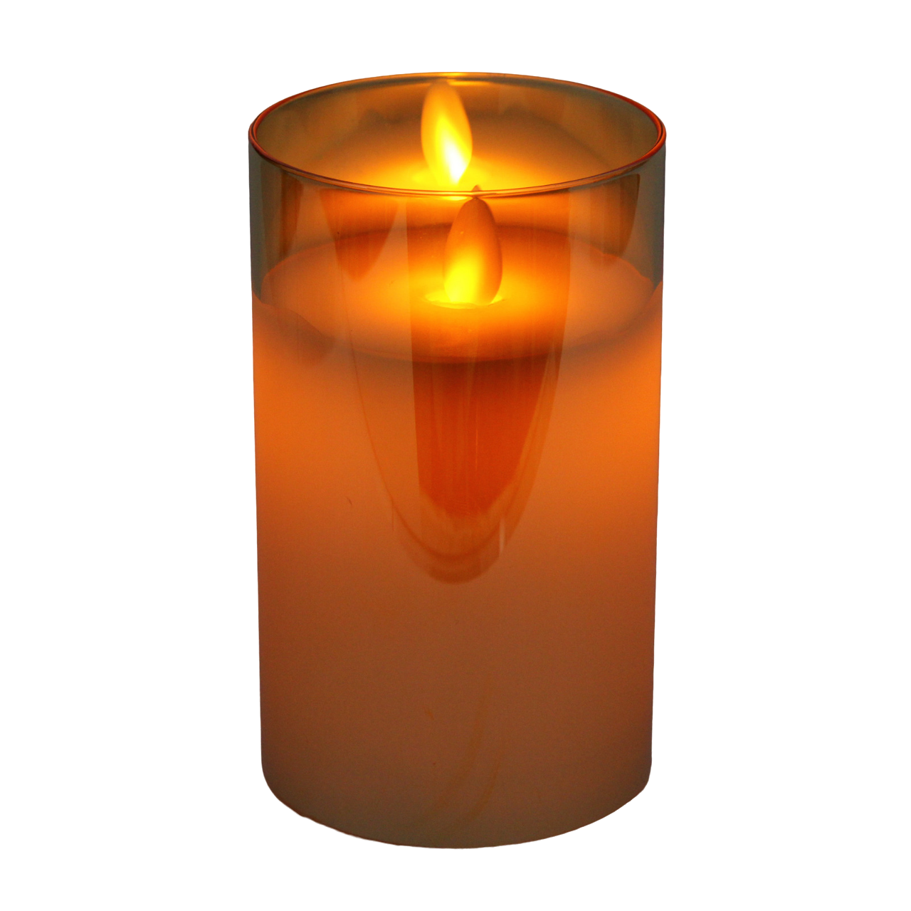 Свеча декоративная "Свеча-Ночь", 75x125 мм, с подсветкой, на батарейках