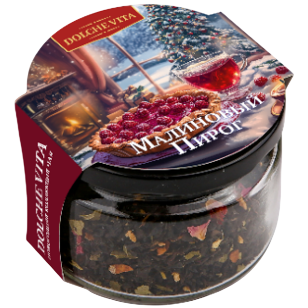Чай Dolche vita "Малиновый пирог", 125 гр., черный