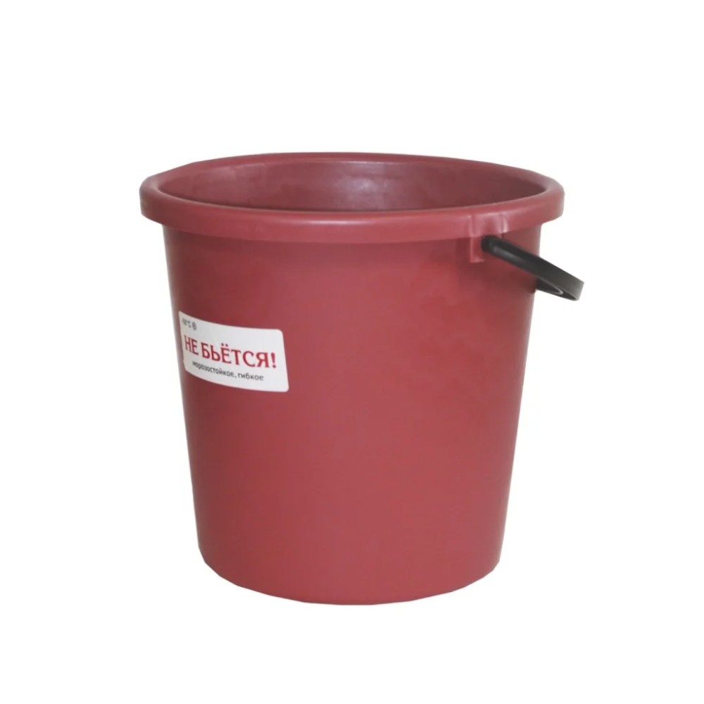 Ведро "ЗИМА" 10 л, красный