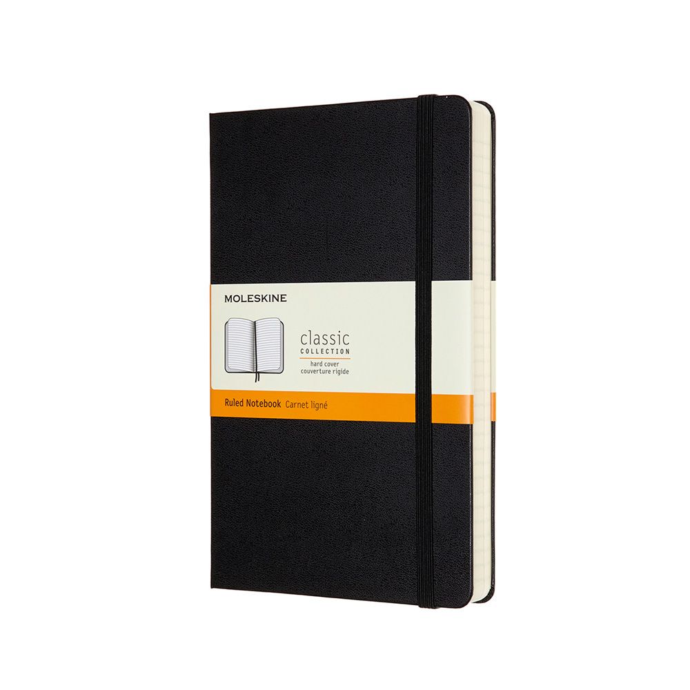 Блокнот "Classic Expended Large", А5, 200 листов, линейка, черный