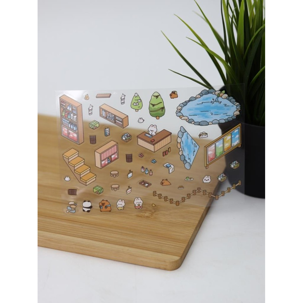 Набор наклеек "Румбокс. Аквапарк" с пинцетом, разноцветный - 3