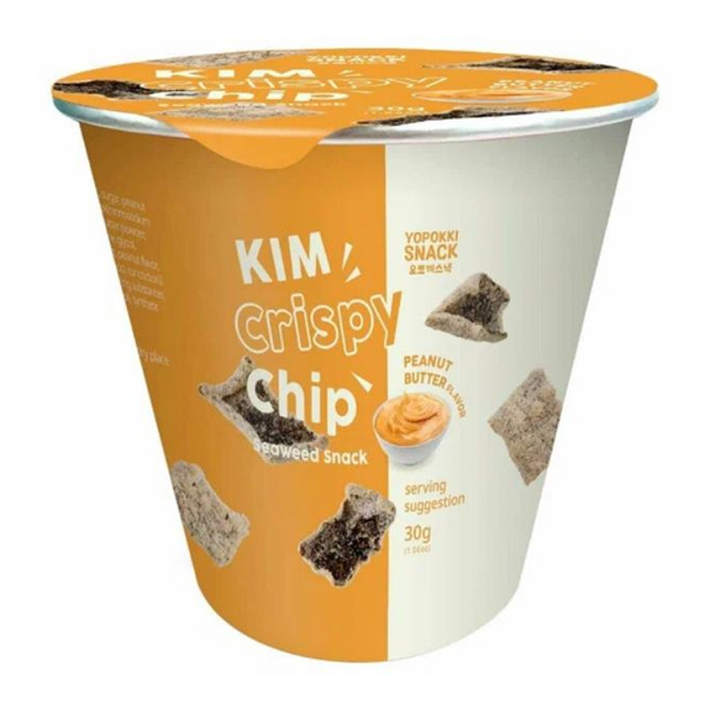 Чипсы "Yopokki" из морской капусты со вкусом орехового масла, 30 гр. 