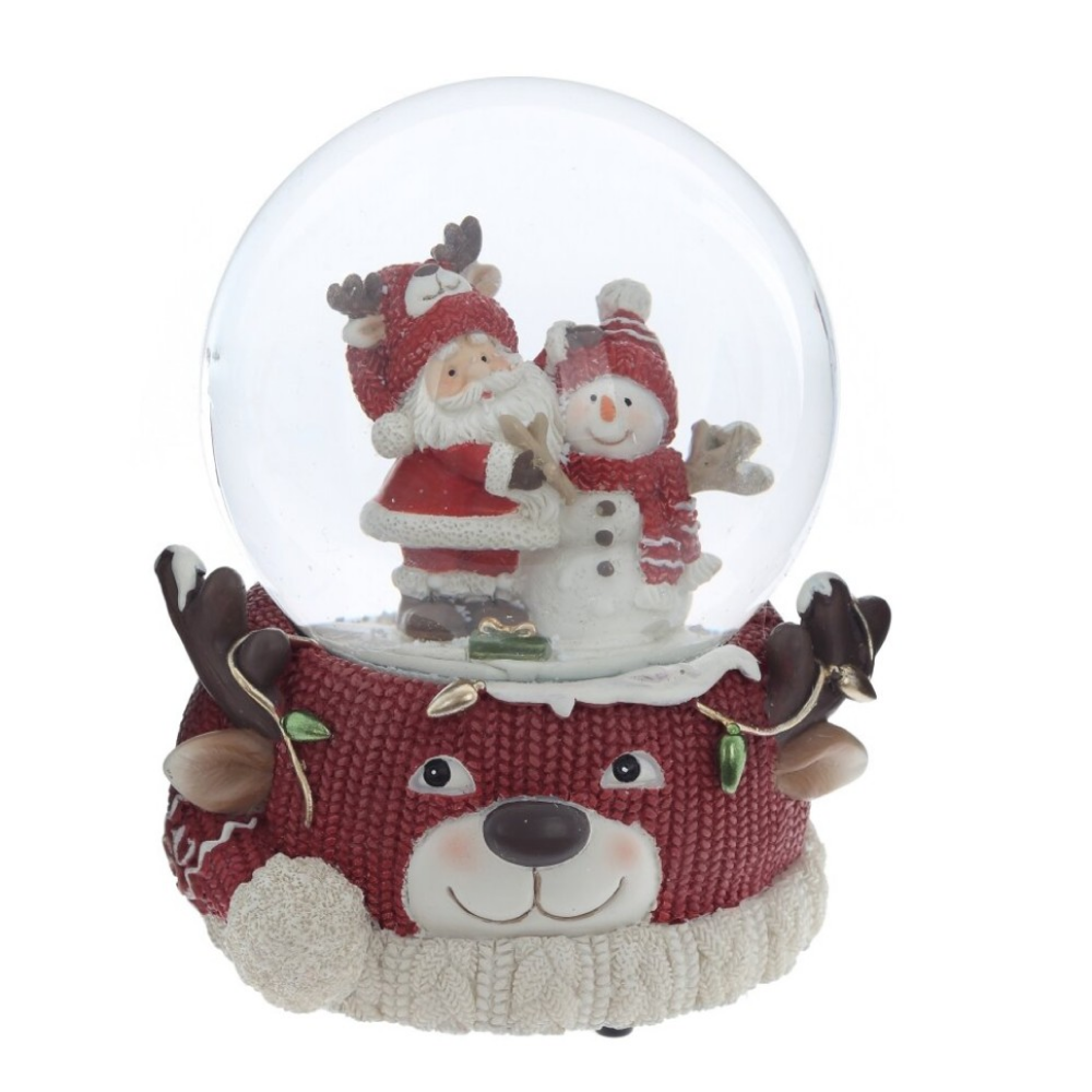 Фигурка музыкальная "Дед Мороз", 11х10х14 см, разноцветный