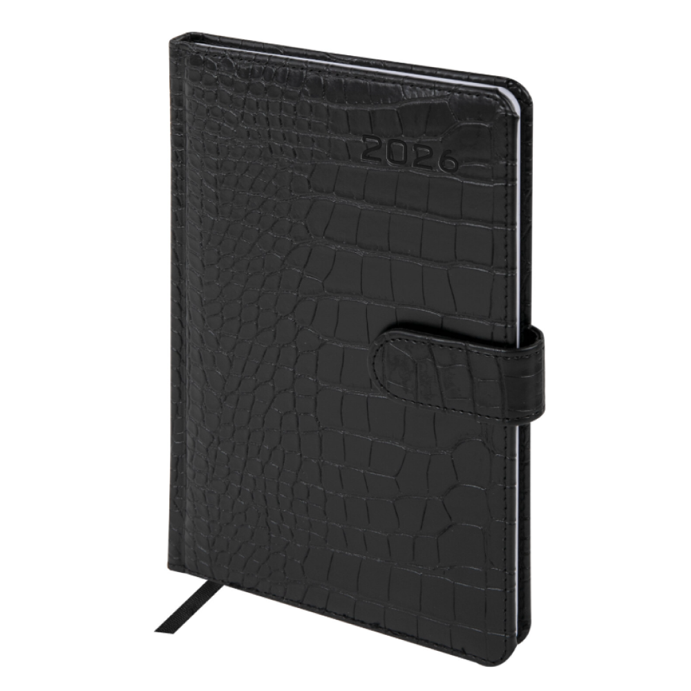 Еженедельник датированный "Party", на магните, черный, 2026