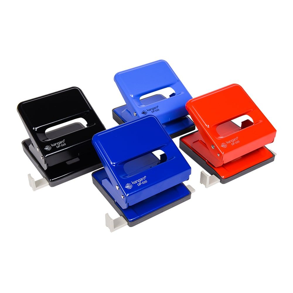 Дырокол Kangaro "DP-520", 25 листов, синий