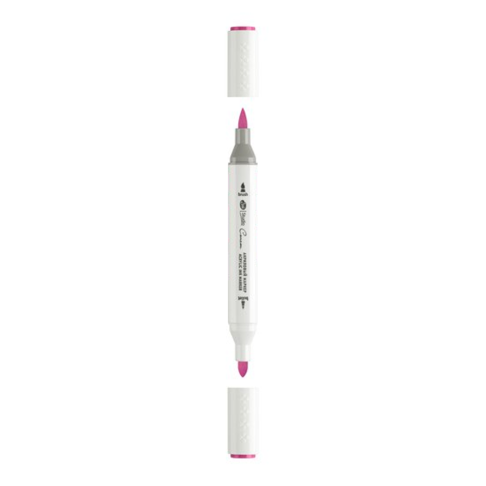 Маркер акриловый "Сонет", двусторонний, красно-фиолетовый