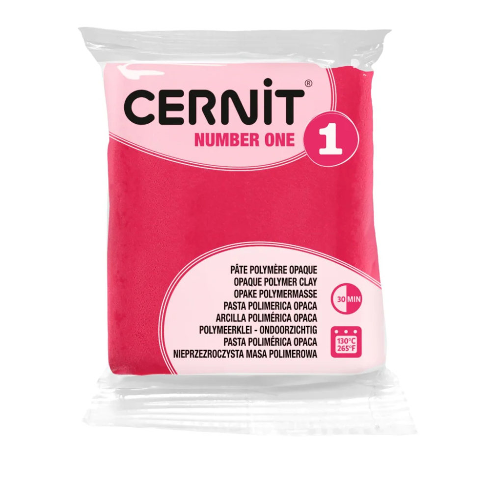 Полимерная глина "Cernit № 1 (Number One)", 56 г, 481 малиновый