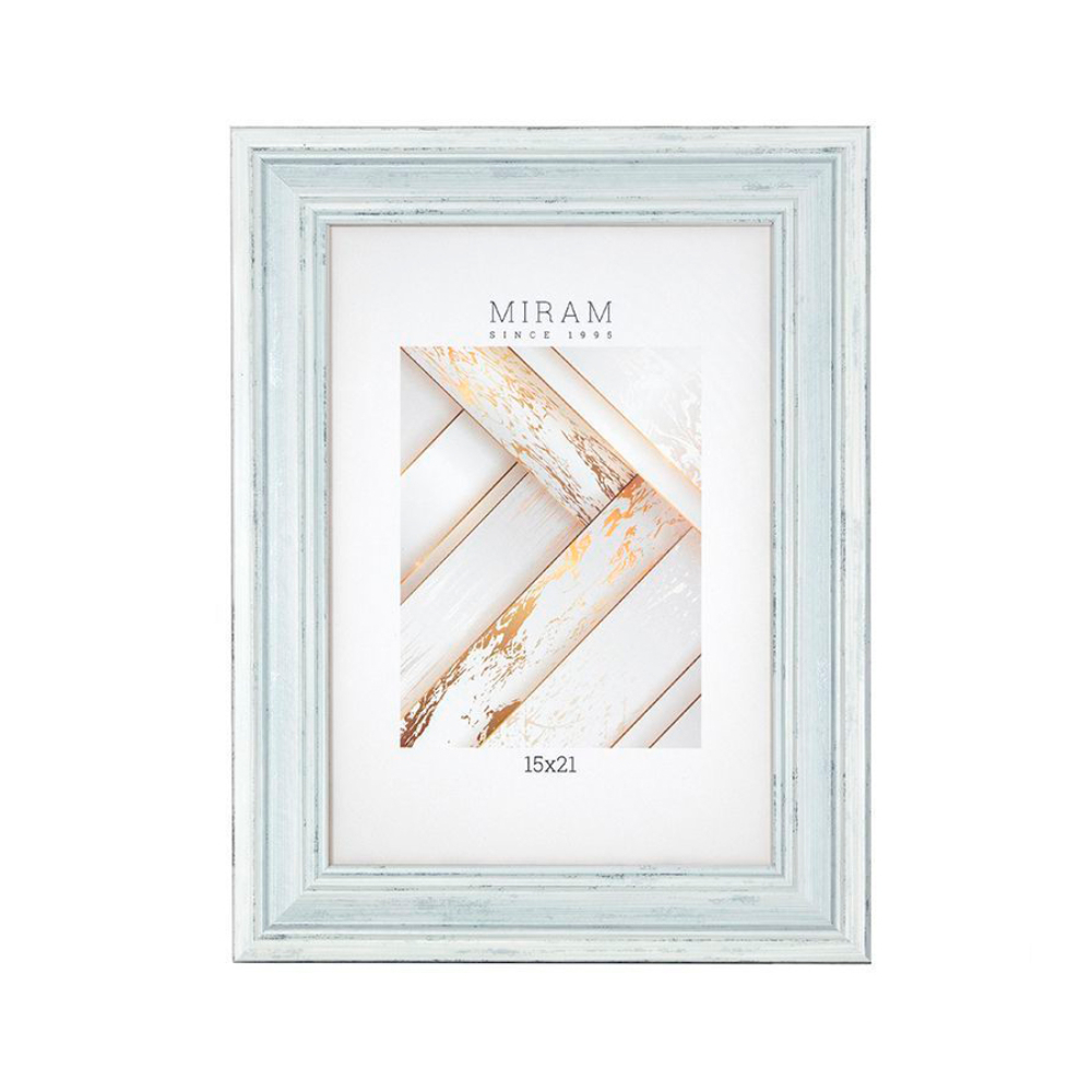 Фоторамка "МИРАМ", 15x21 см, пластик, белый