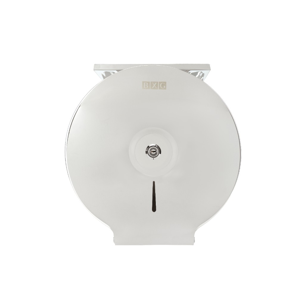 Диспенсер для туалетной бумаги в больших и средних рулонах BXG-PD-5005AС, металл, серебристый, глянцевый - 3