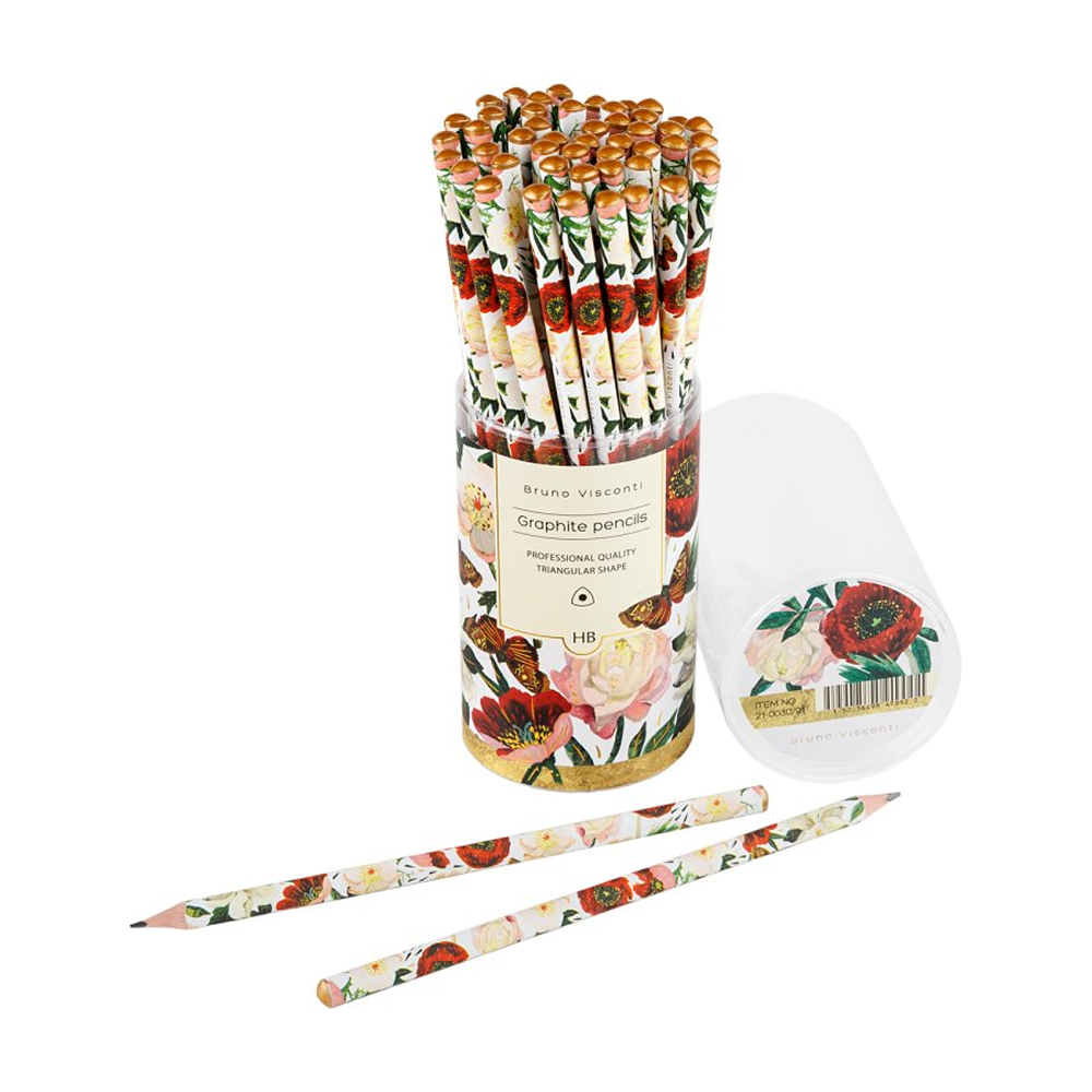Карандаш простой "Flora.Пионы", HB - 3