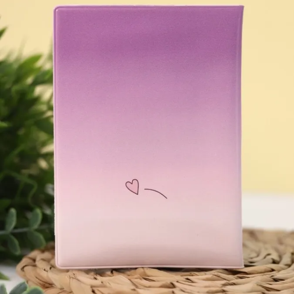 Обложка д/паспорта "Love corgi girl" ПВХ., розовый