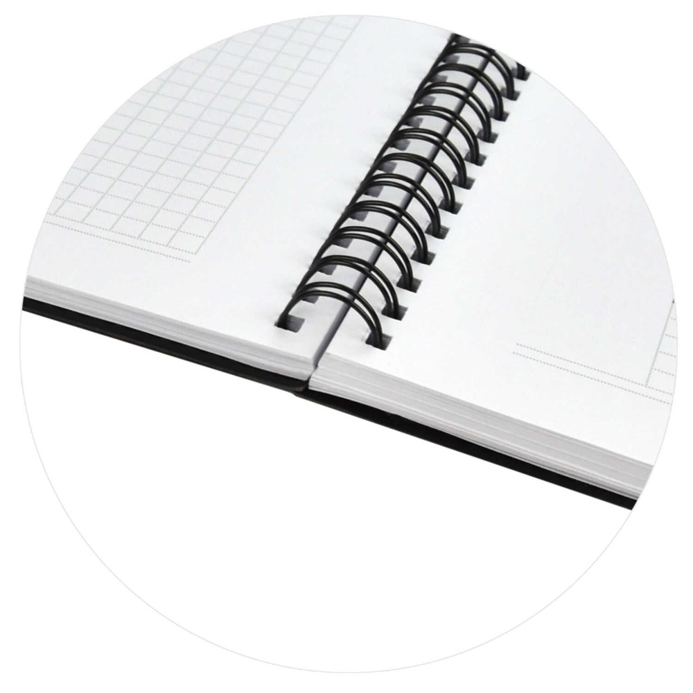 Книга записная "Нубук", А4, 192 страницы, в клетку, черный - 5