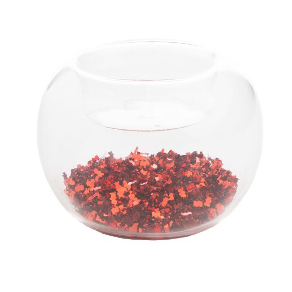 Подсвечник декоративный "Красные блестки"