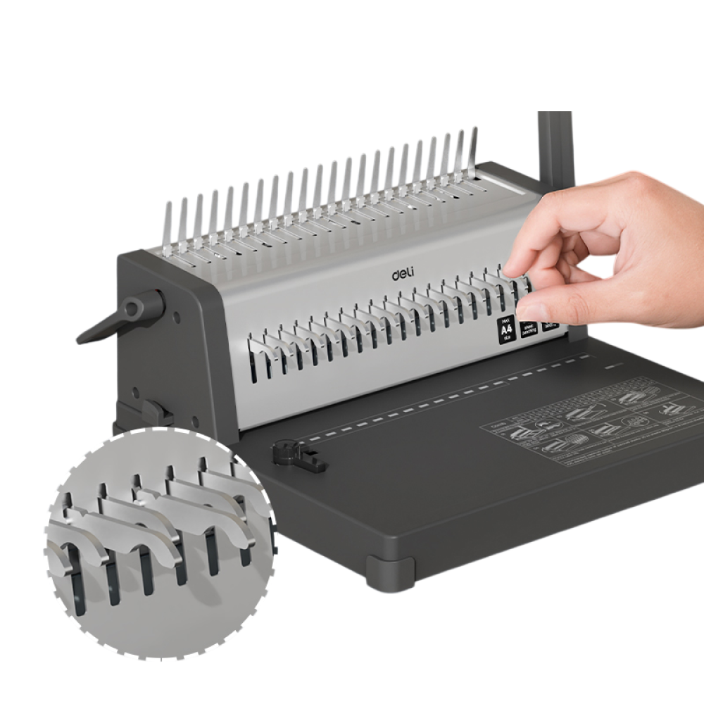 Перфобиндер Deli Plastic Binder "T314" - 3